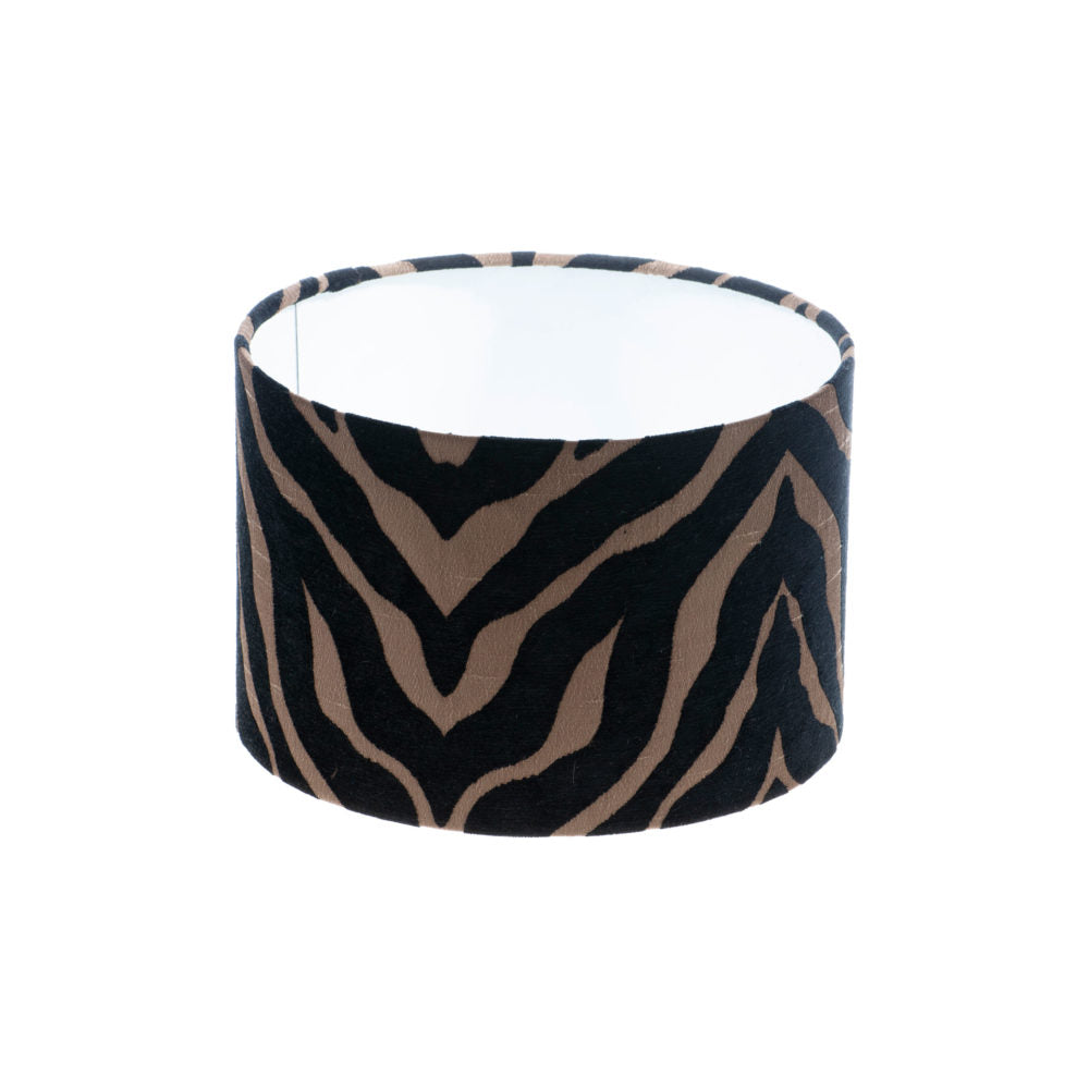 Tiger Stripe Black Bronze Drum Lampshade
