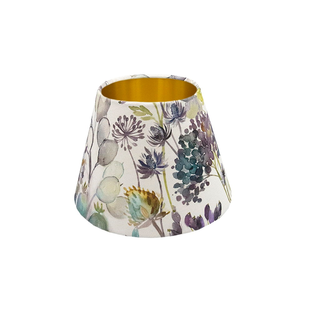 Voyage Hedgerow Blue Empire Lampshade Gold Inner