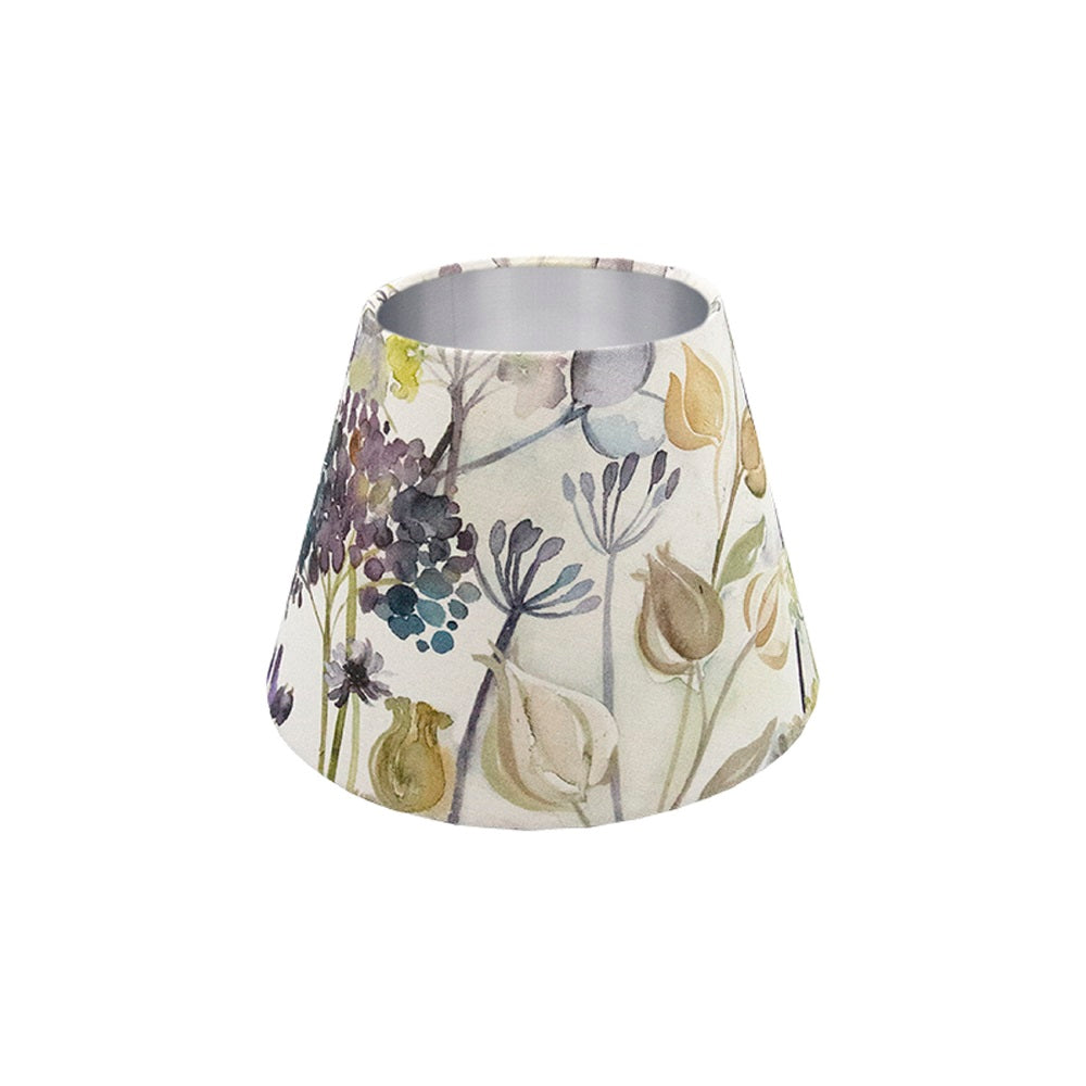 Voyage Hedgerow Blue Empire Lampshade Silver Inner