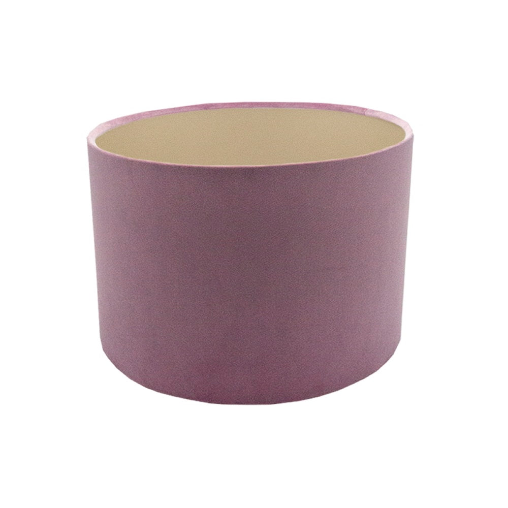 Lavender Velvet Drum Lampshade