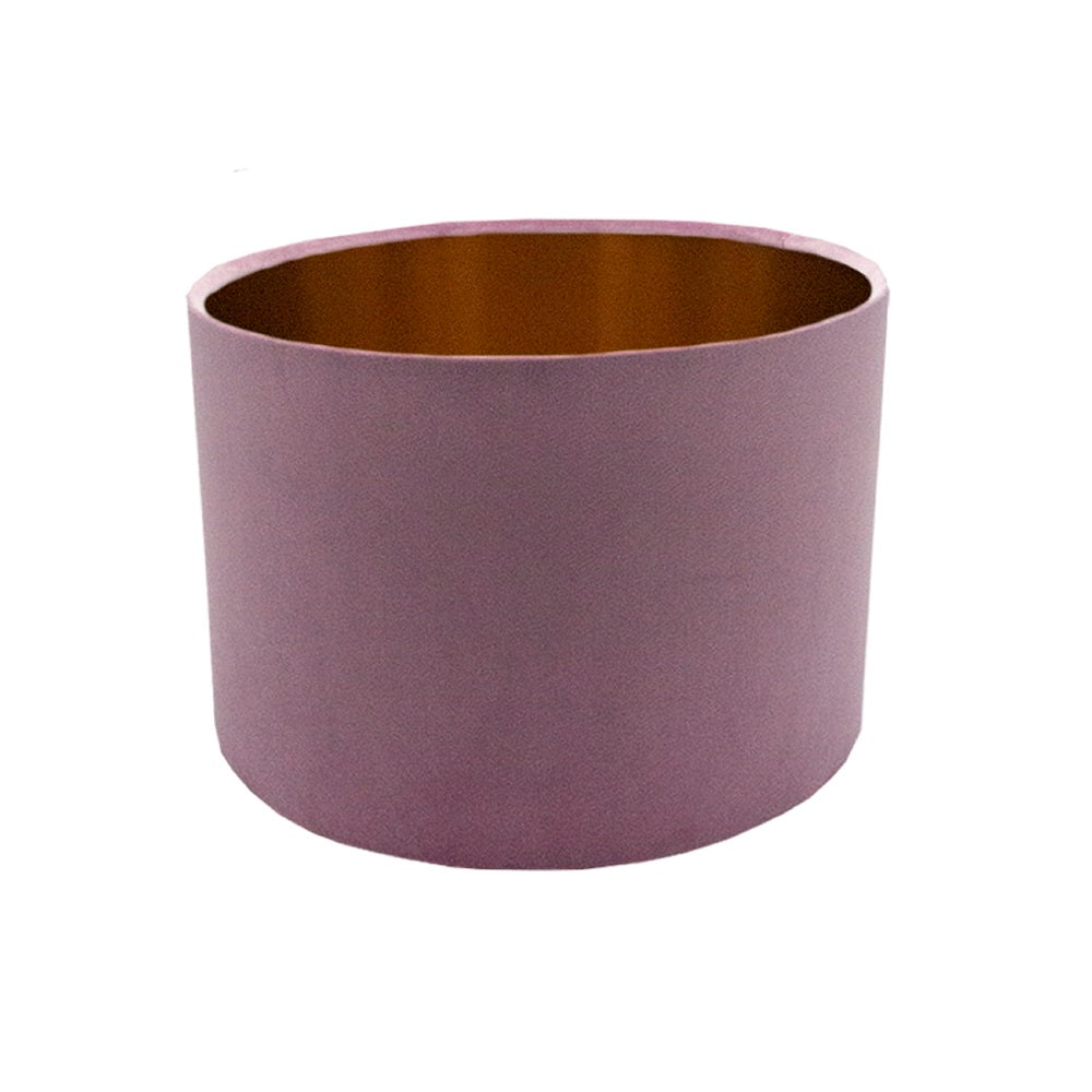 Lavender Velvet Drum Lampshade
