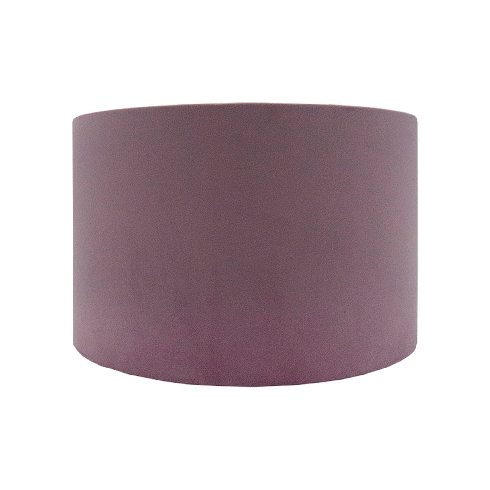 Lavender Velvet Drum Lampshade