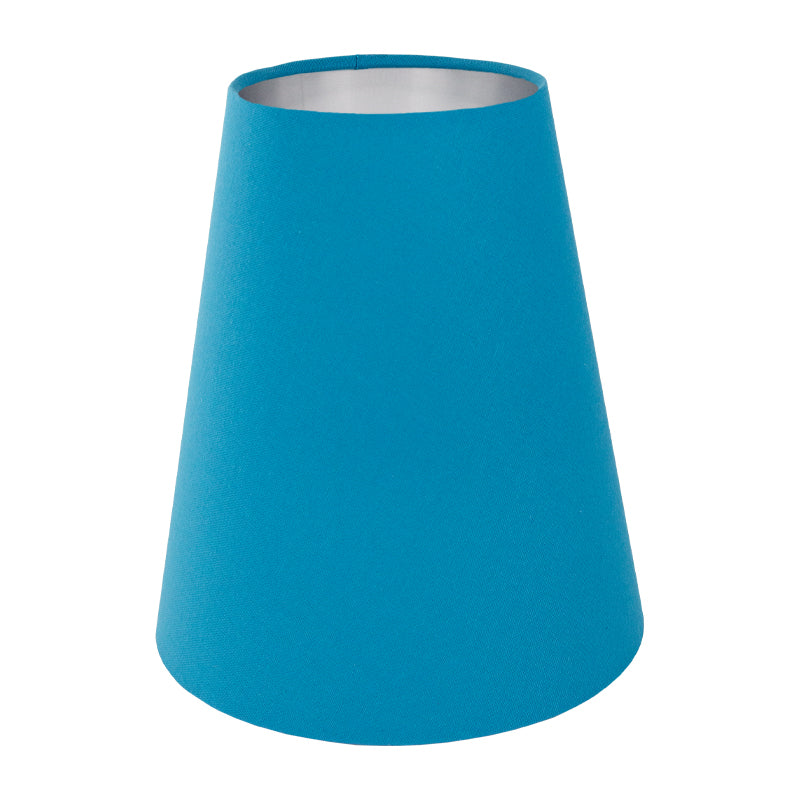 Aqua Blue Cotton Tall Empire Lampshade