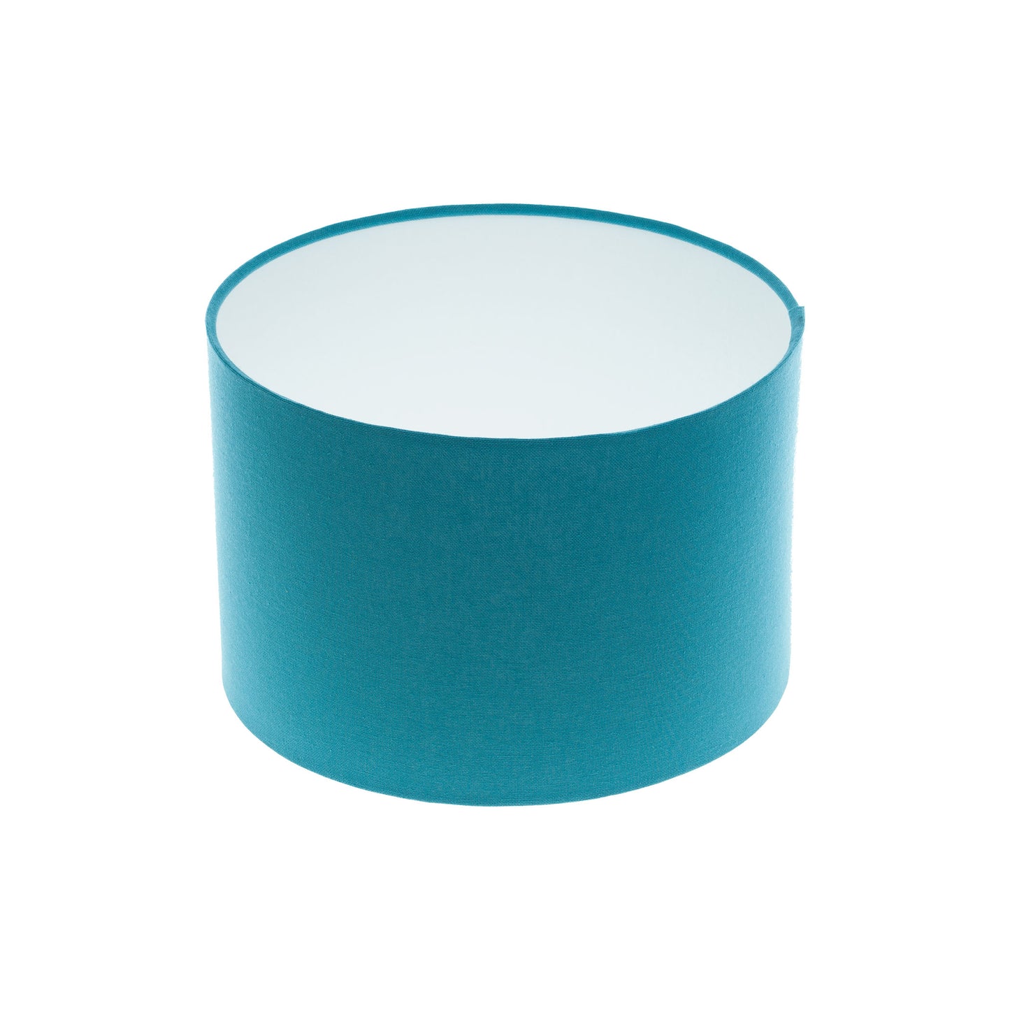 Aqua Blue Cotton Drum Lampshade
