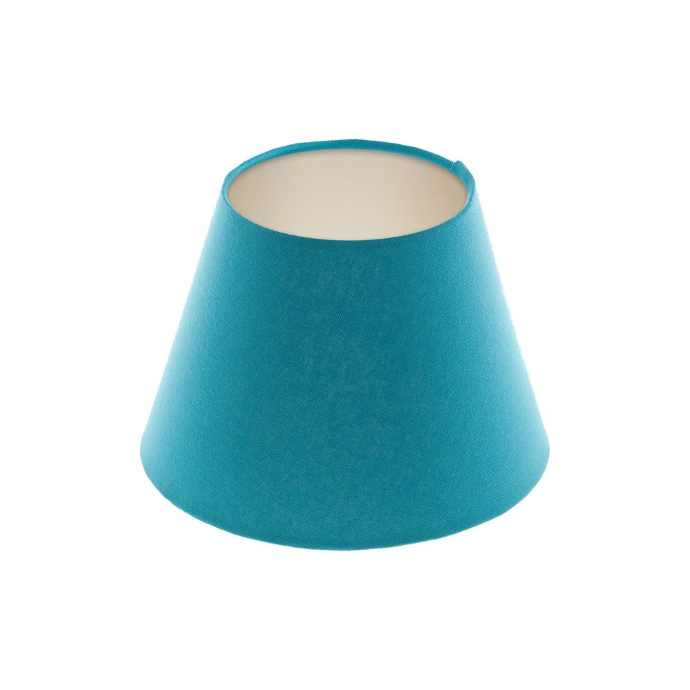 Aqua Blue Empire Lampshade Champagne Inner