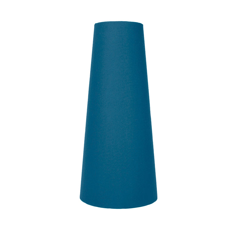 Aqua Blue Tall Tapered Lampshade