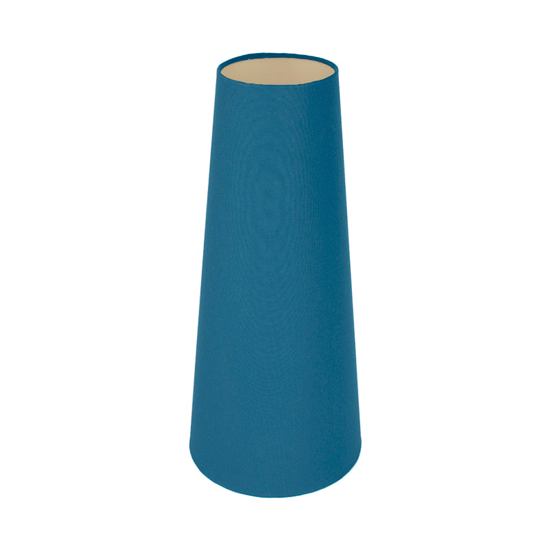 Aqua Blue Tall Tapered Lampshade