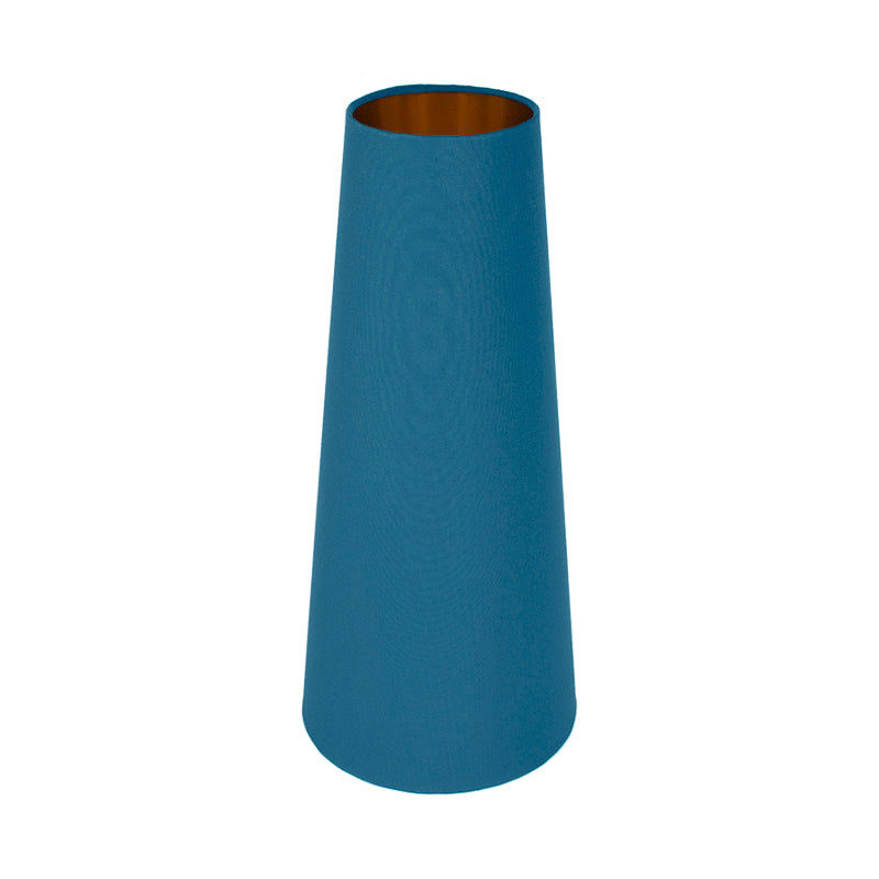 Aqua Blue Tall Tapered Lampshade