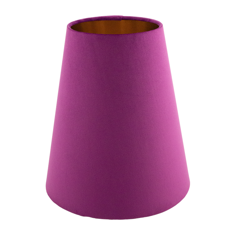 Aubergine Velvet Tall Empire Lampshade