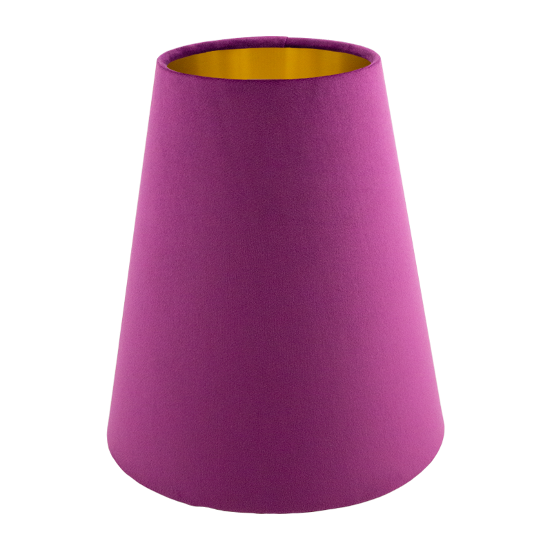 Aubergine Velvet Tall Empire Lampshade