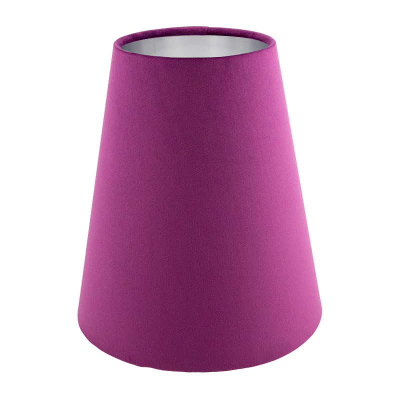 Aubergine Velvet Tall Empire Lampshade