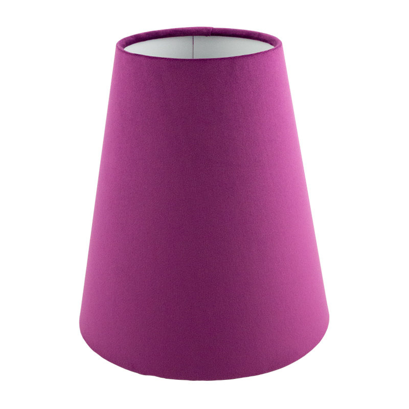 Aubergine Velvet Tall Empire Lampshade