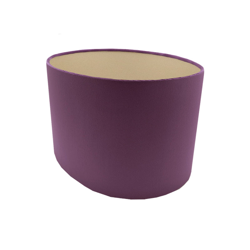 Aubergine Velvet Oval Lampshade