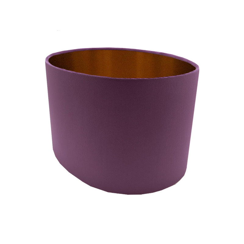 Aubergine Velvet Oval Lampshade