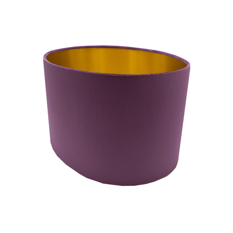 Aubergine Velvet Oval Lampshade