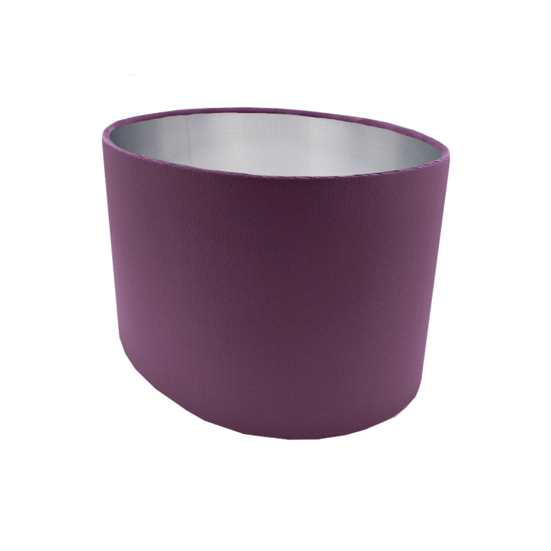 Aubergine Velvet Oval Lampshade