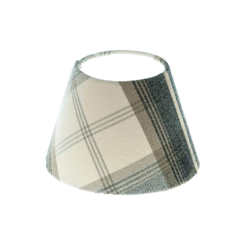 Balmoral Charcoal Tartan Empire Lampshade