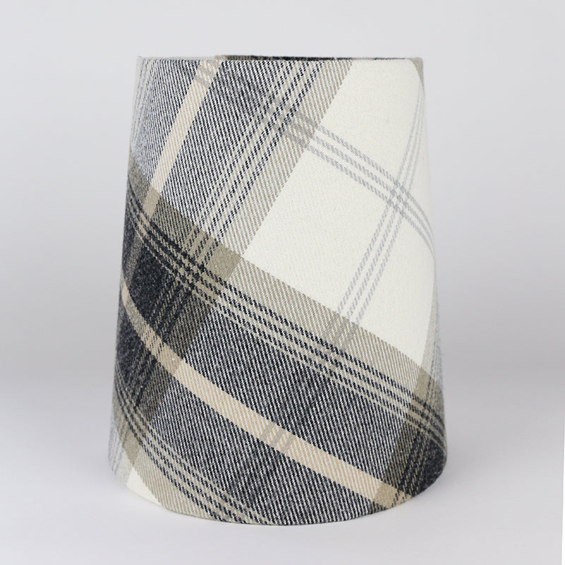 Balmoral Charcoal Tall French Drum Lampshade