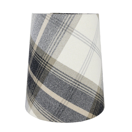 Balmoral Charcoal Tall French Drum Lampshade