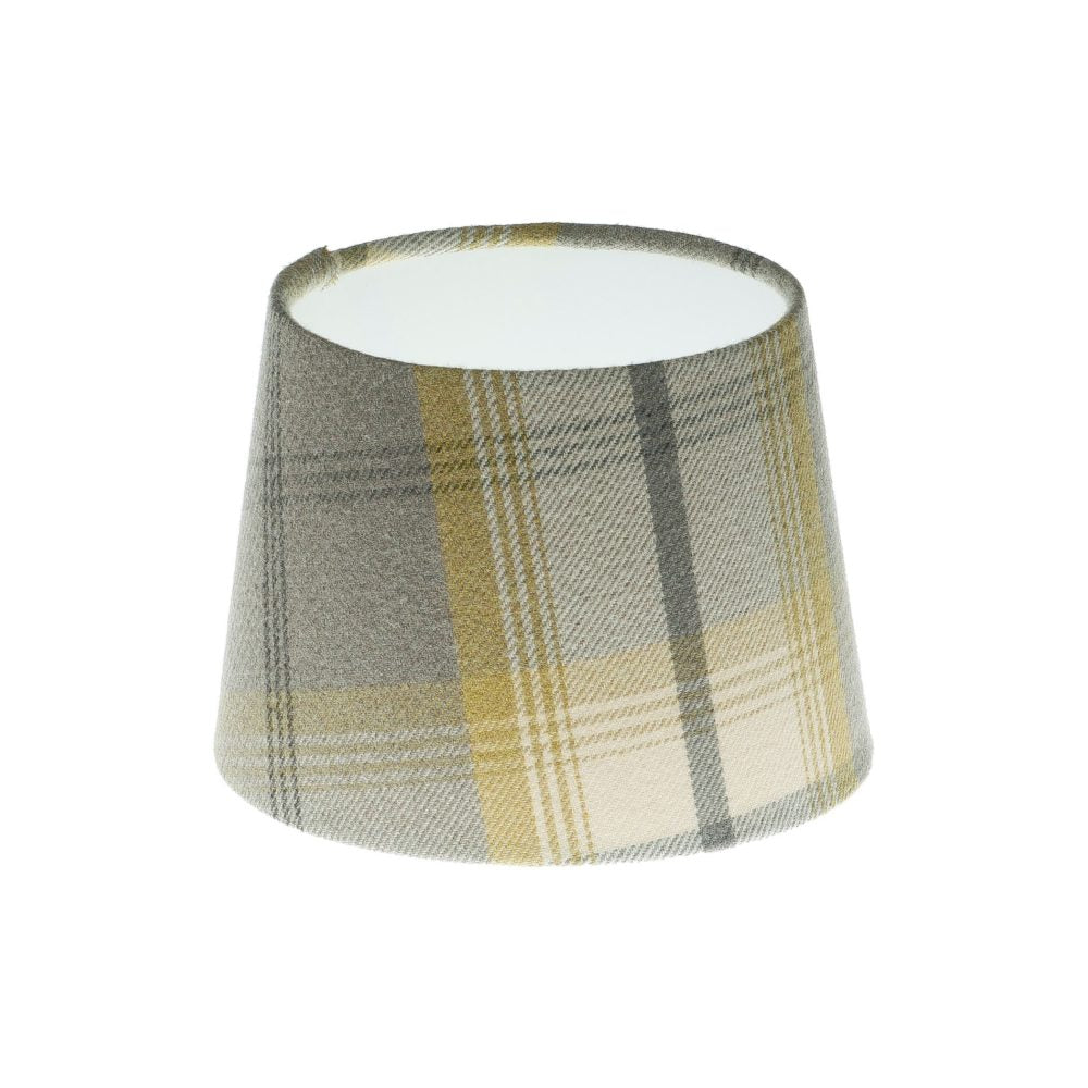 Balmoral Citrus Tartan French Drum Lampshade