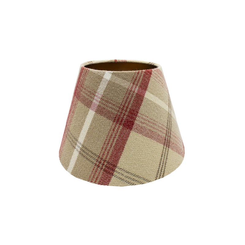 Balmoral Cranberry Tartan Empire Lampshade