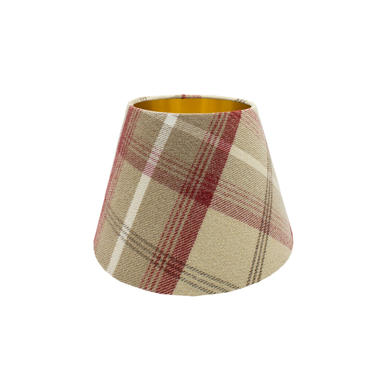 Balmoral Cranberry Tartan Empire Lampshade