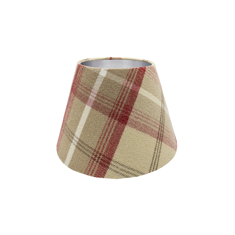 Balmoral Cranberry Tartan Empire Lampshade