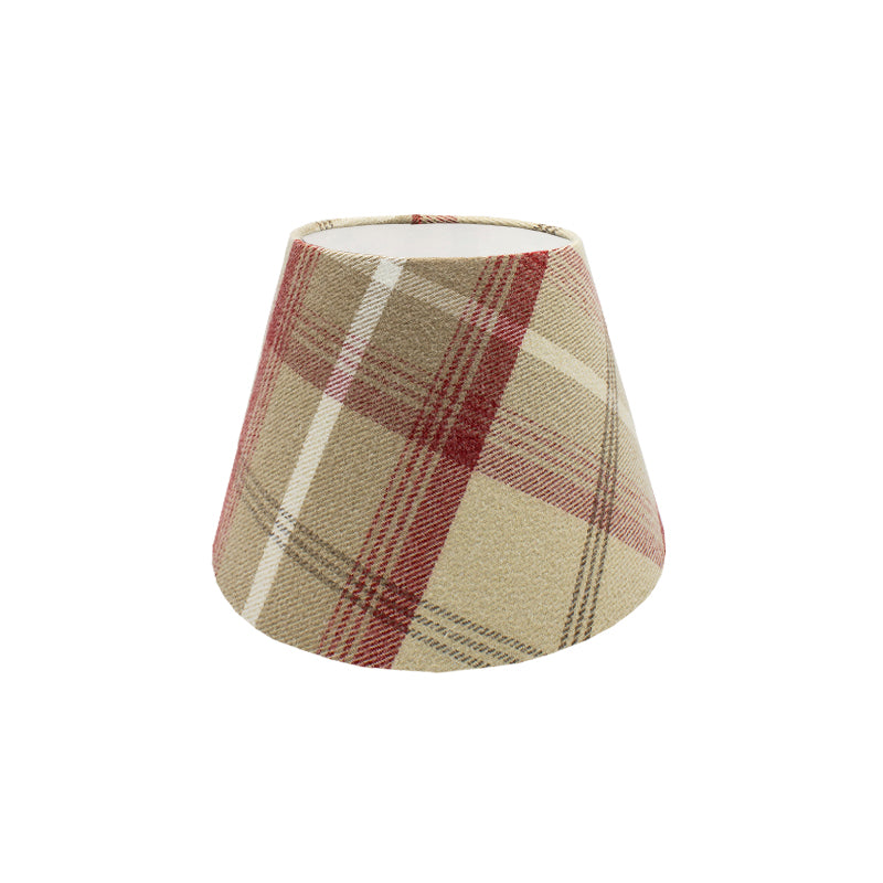 Balmoral Cranberry Tartan Empire Lampshade