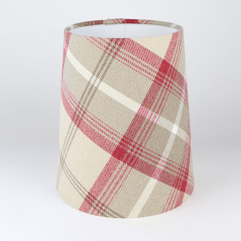Balmoral Cranberry Tall French Drum Lampshade