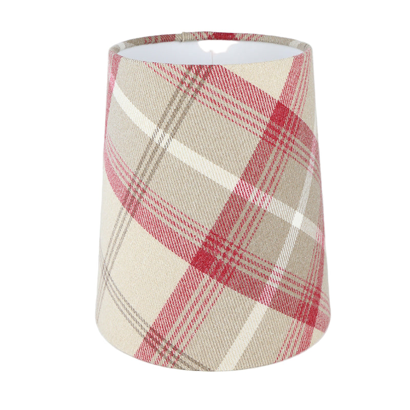 Balmoral Cranberry Tall French Drum Lampshade