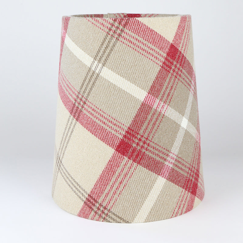 Balmoral Cranberry Tall French Drum Lampshade