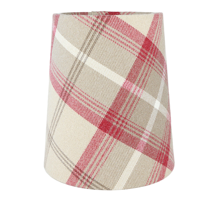 Balmoral Cranberry Tall French Drum Lampshade