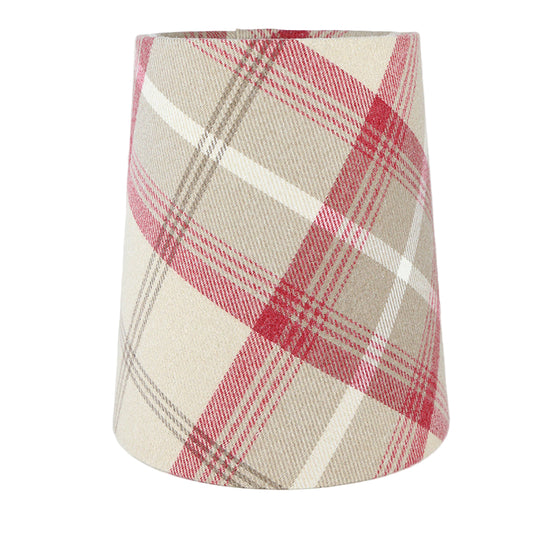 Balmoral Cranberry Tall French Drum Lampshade