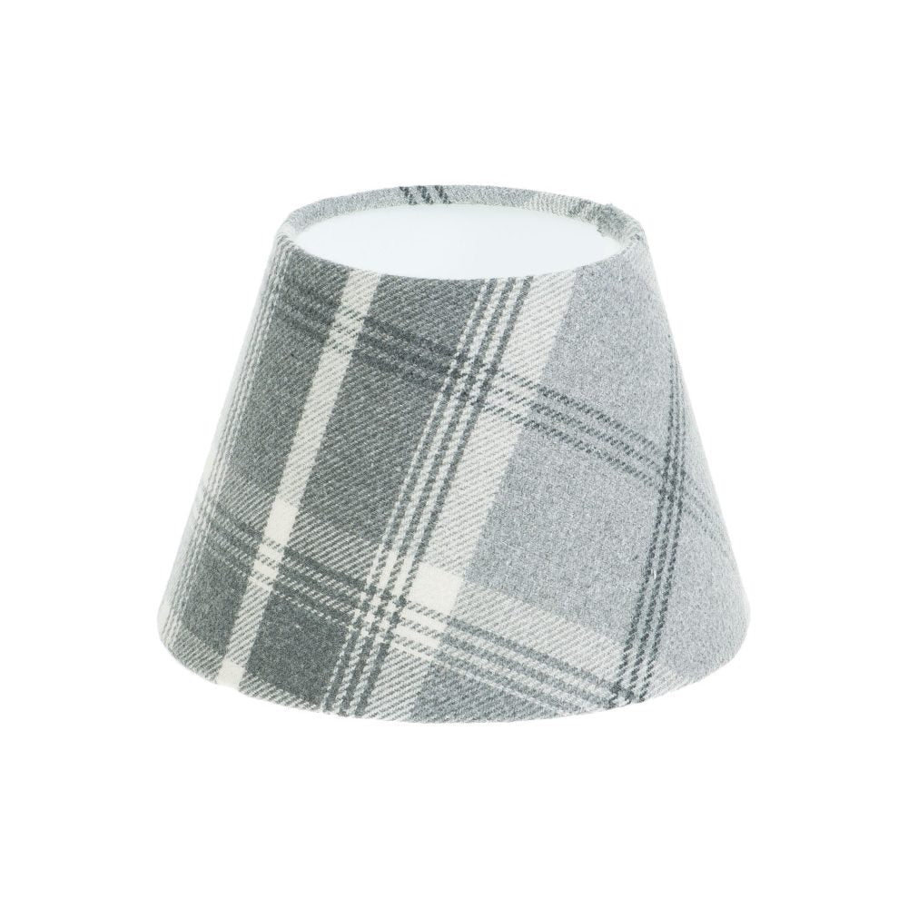Balmoral Dove Grey Tartan Empire Lampshade