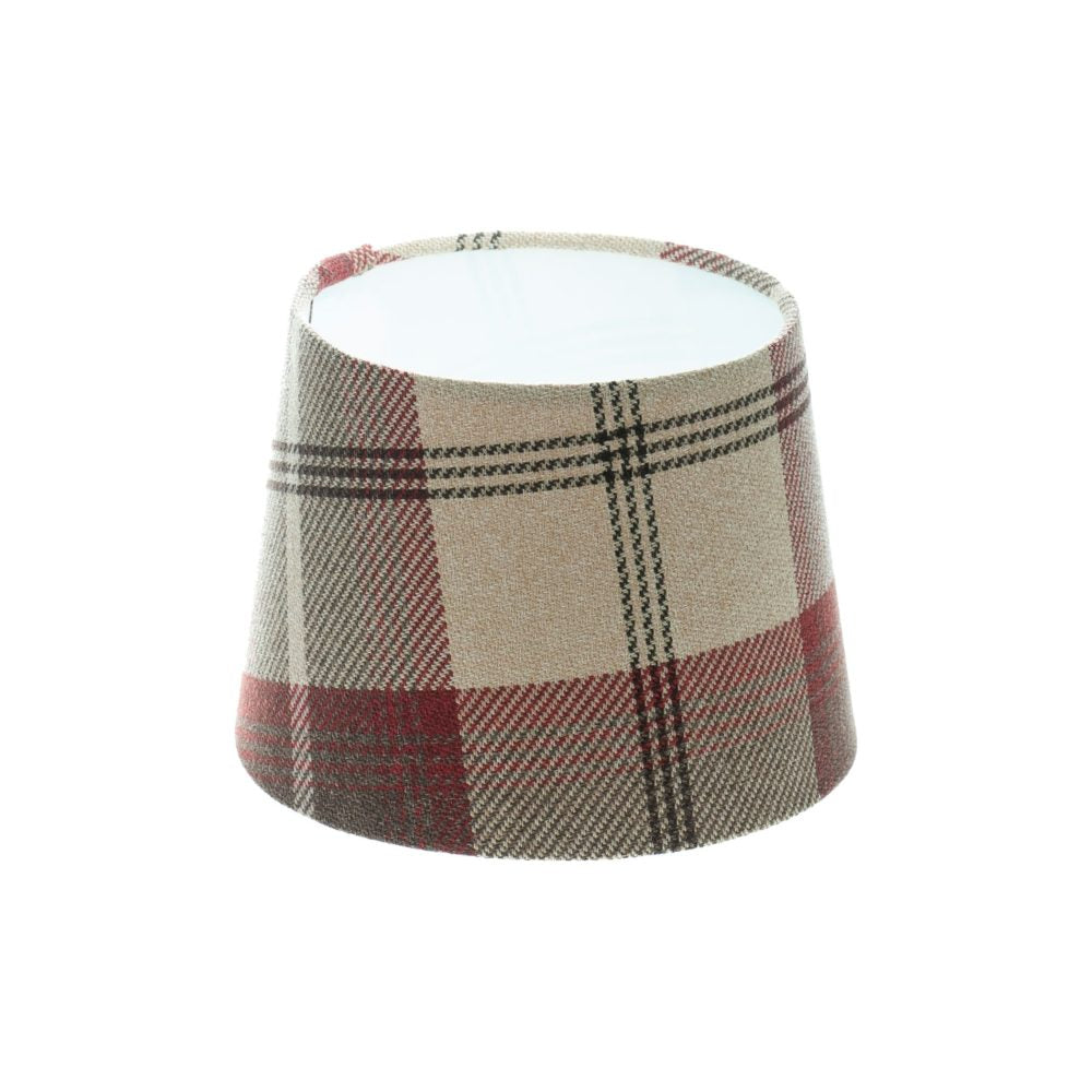 Balmoral Maroon Tartan French Drum Lampshade