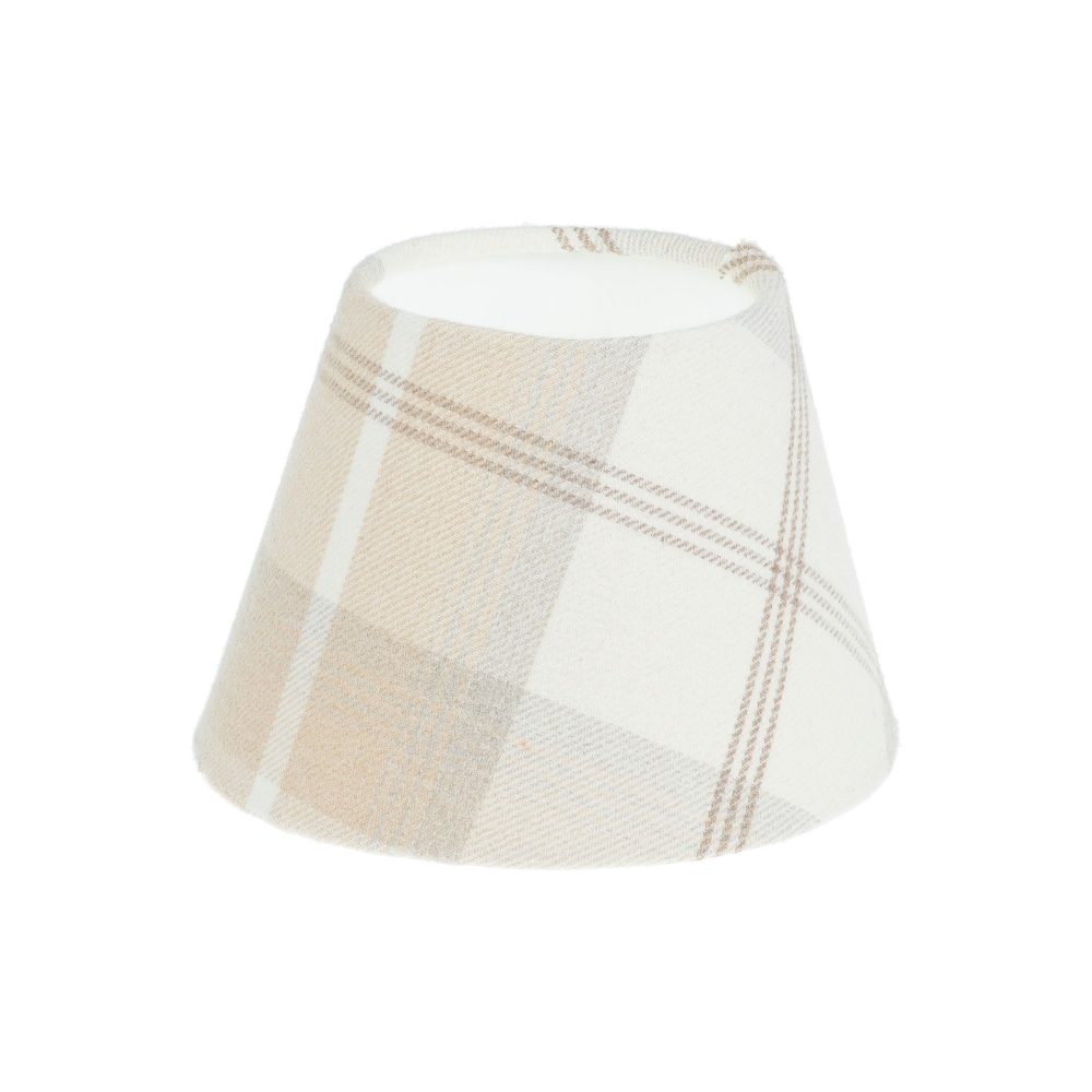 Balmoral Natural Tartan Empire Lampshade