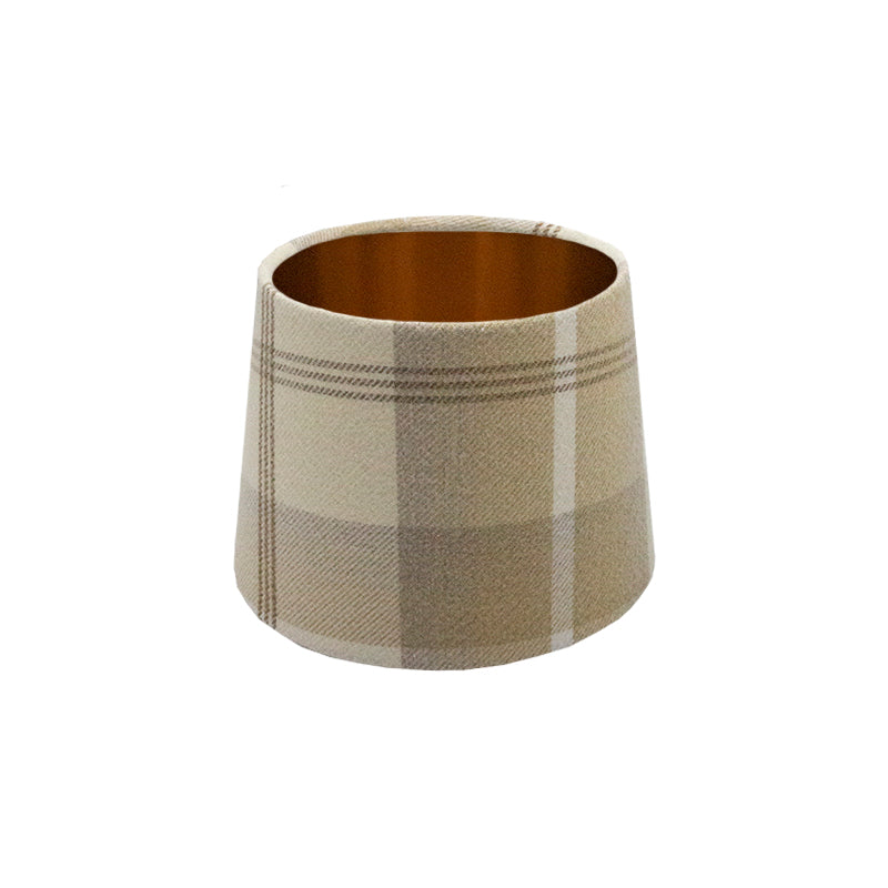 Balmoral Natural Tartan French Drum Lampshade