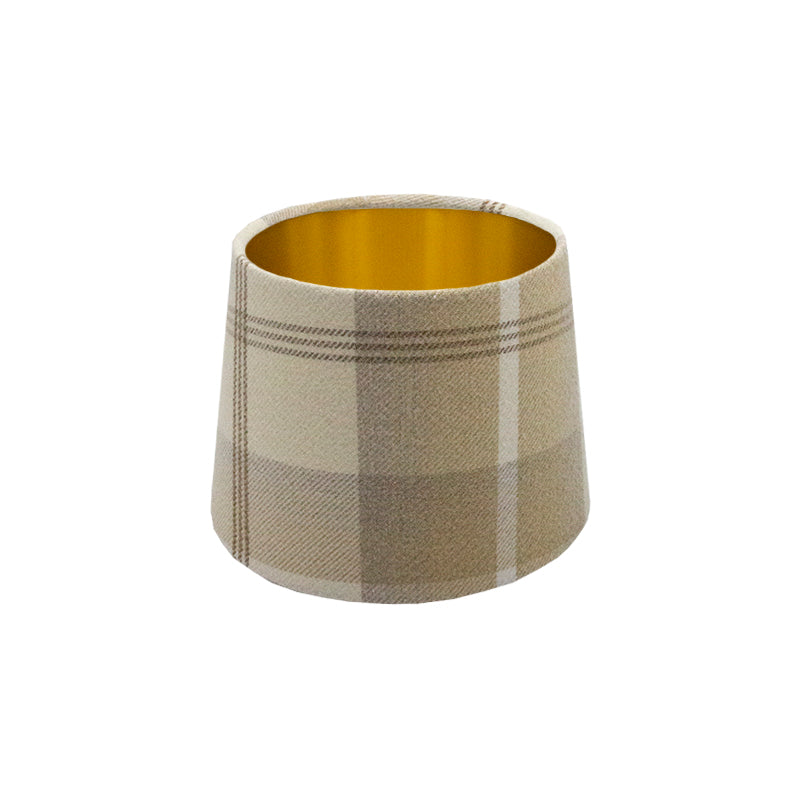Balmoral Natural Tartan French Drum Lampshade