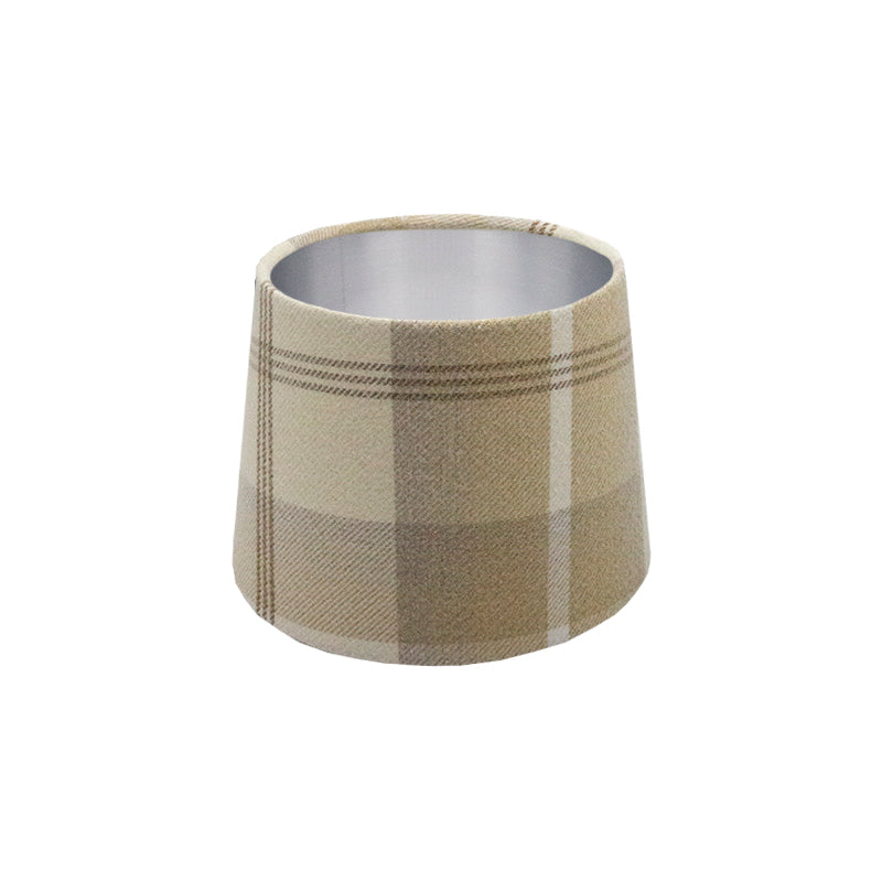 Balmoral Natural Tartan French Drum Lampshade