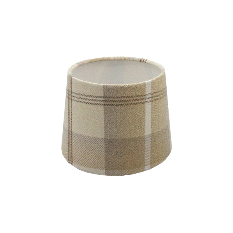Balmoral Natural Tartan French Drum Lampshade