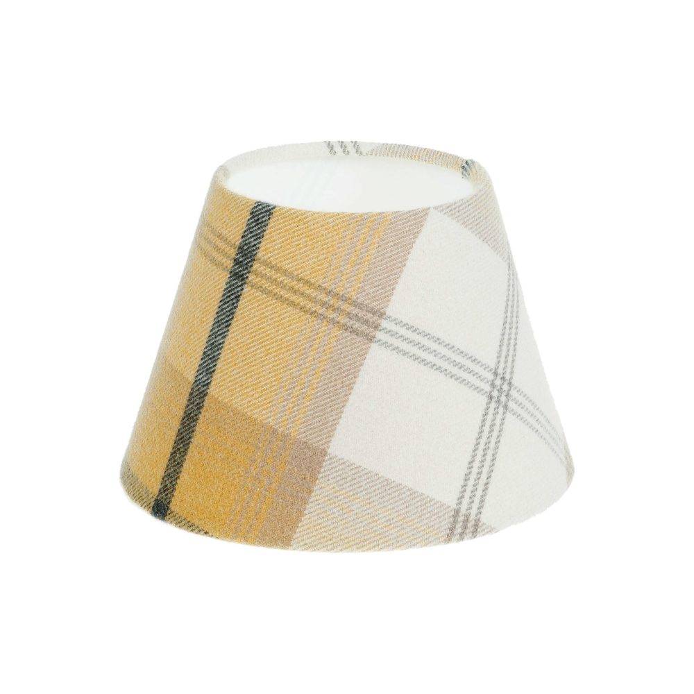 Balmoral Ochre Tartan Empire Lampshade