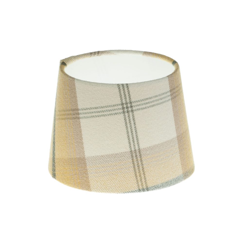 Balmoral Ochre Tartan French Drum Lampshade