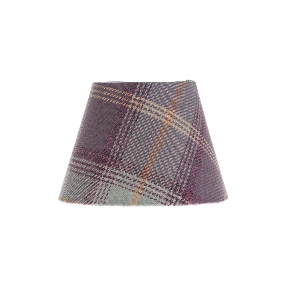 Balmoral Lavender Tartan Empire Lampshade