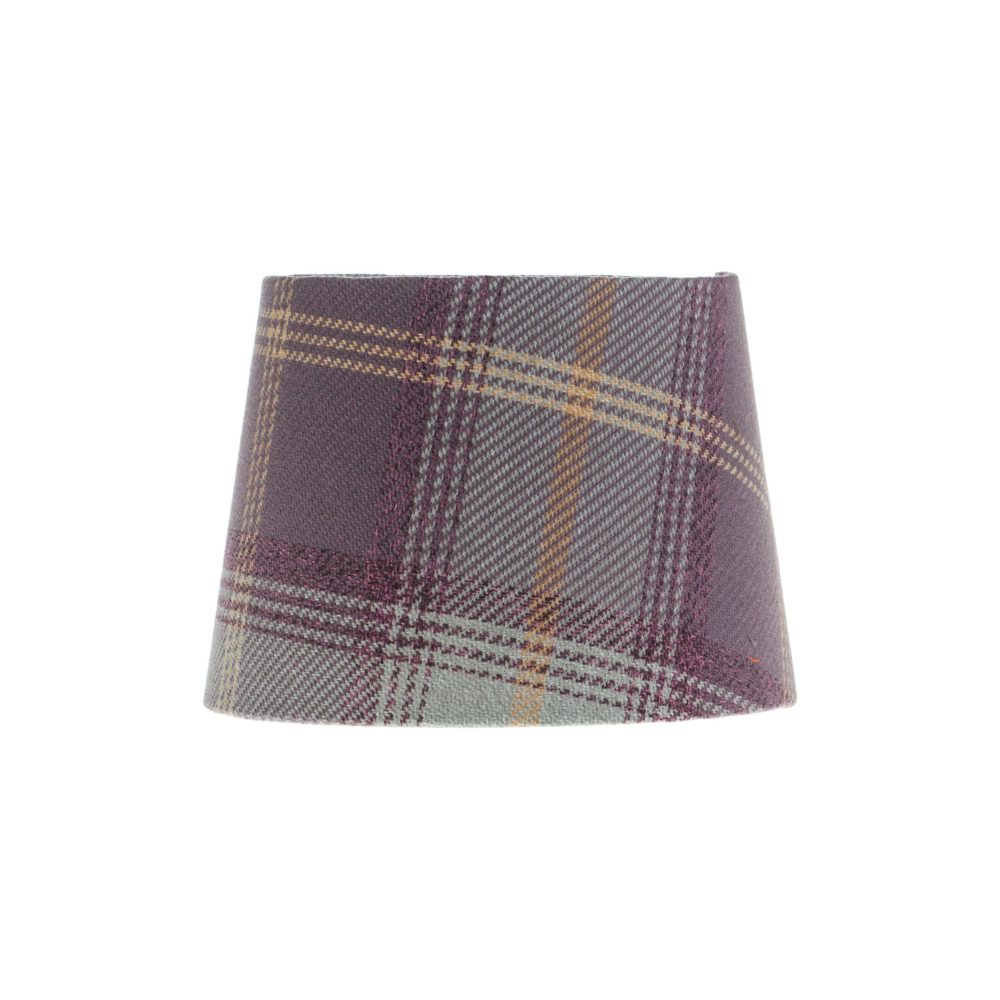 Balmoral Lavender Tartan French Drum Lampshade