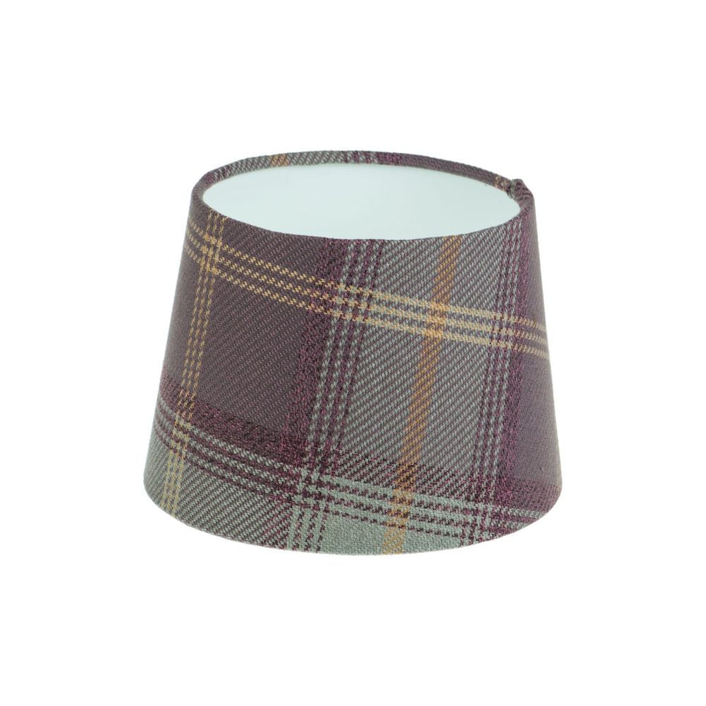 Balmoral Lavender Tartan French Drum Lampshade