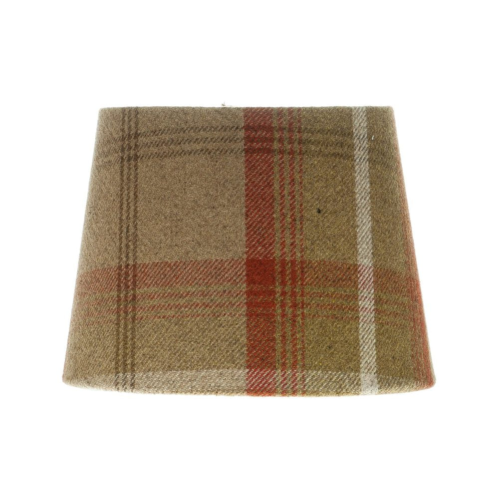 Balmoral Rust Tartan French Drum Lampshade