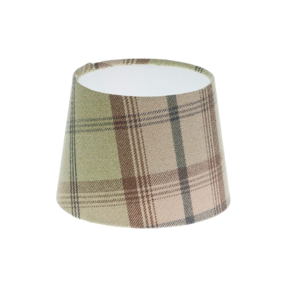 Balmoral Sage Tartan French Drum Lampshade