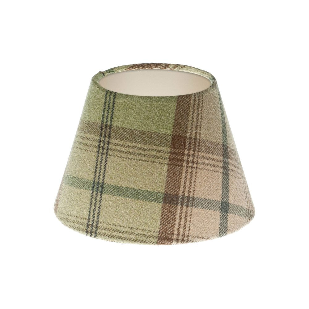 Balmoral Sage Tartan Empire Lampshade Champagne Inner