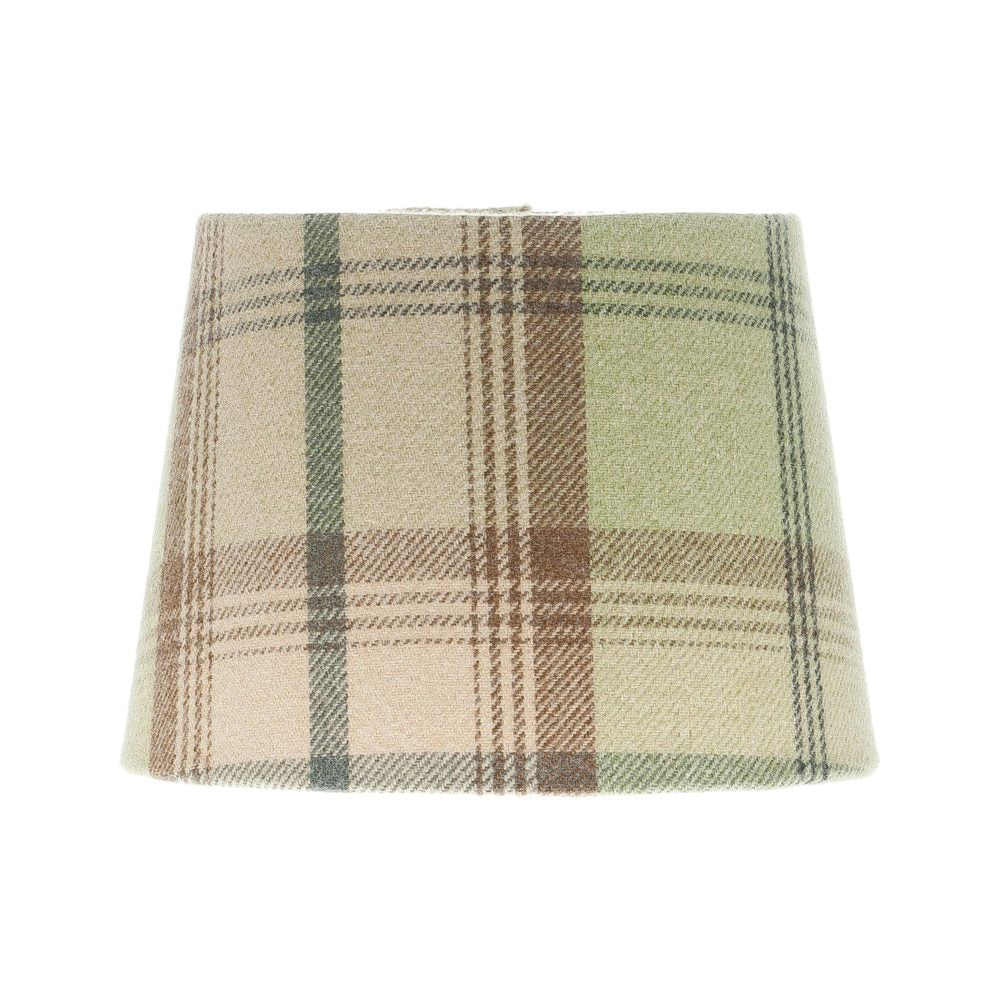 Balmoral Sage Tartan French Drum Lampshade