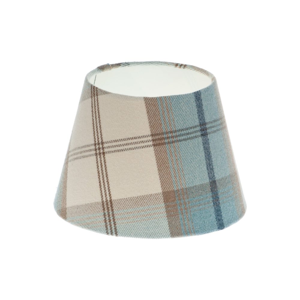 Balmoral Sky Tartan Empire Lampshade